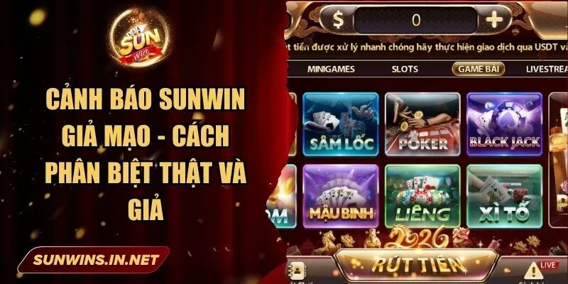 Cảnh Báo Sunwin Giả Mạo